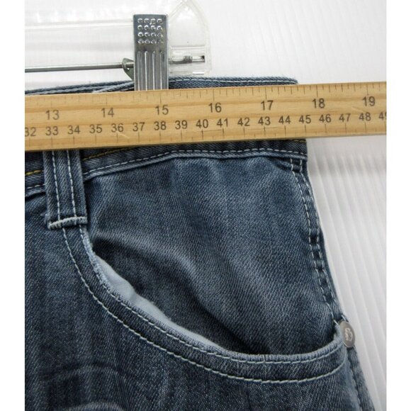 Southpole Jeans 36 Hip Hop Loose Baggy Straight Whiskered Wash 36X30 - Picture 4 of 12